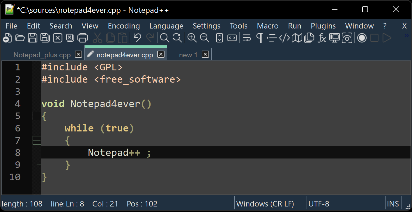 notepad ++